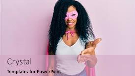  Presentation with hero business - Amazing slide set having middle-age-african-american-woman backdrop and a soft green colored foreground