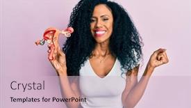  Presentation with proud american - PPT theme having middle-age-african-american-woman background and a  colored foreground