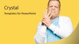  Presentation with inflammation - Theme featuring middle age arab man wearing background and a yellow colored foreground