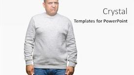  Presentation with arab - Cool new slide set with middle age arab man wearing sport sweatshirt over isolated background depressed and worry for distress crying angry and afraid sad expression backdrop and a white colored foreground