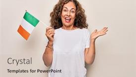  Presentation with patriotic philippines - Cool new theme with middle-age-beautiful-patriotic-woman backdrop and a soft green colored foreground