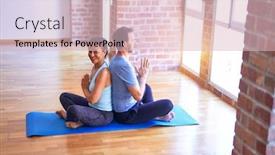  Presentation with prayer - PPT layouts consisting of middle-age-beautiful-sporty-couple background and a lemonade colored foreground