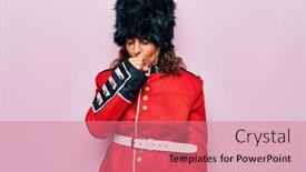  Presentation with health-care - Audience pleasing presentation theme consisting of middle-age-beautiful-wales-guard backdrop and a coral colored foreground