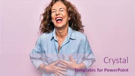  Presentation with woman body - Presentation design enhanced with middle-age-beautiful-woman-wearing background and a lemonade colored foreground