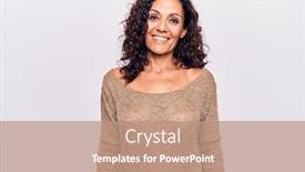  Presentation with cool - Presentation theme having middle-age-beautiful-woman-wearing background and a coral colored foreground