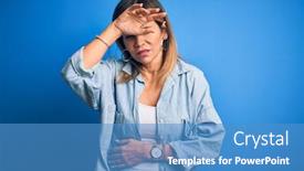  Presentation with flu virus - Amazing presentation design having middle-age-beautiful-woman-wearing backdrop and a teal colored foreground