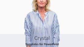  Presentation with simple business - Amazing PPT layouts having middle age blonde business woman over isolated background with serious expression on face simple and natural looking at the camera backdrop and a light blue colored foreground