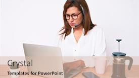  Presentation with attitude - Slide deck featuring middle-age-brunette-hispanic-woman background and a lemonade colored foreground