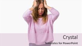  Presentation with river in the middle east - Slides having middle age brunette woman wearing background and a lemonade colored foreground