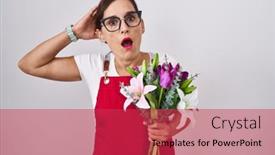  Presentation with woman hands open - 