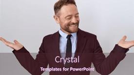  Presentation with comparison - PPT layouts having middle-age-business-man background and a tawny brown colored foreground