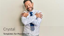  Presentation with self love - Slide set featuring middle-age-businessman-wearing-business background and a soft green colored foreground