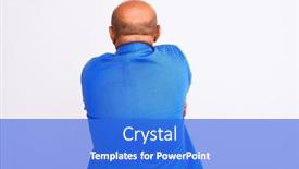  Presentation with self love - Audience pleasing PPT theme consisting of middle-age-businessman-wearing-suit backdrop and a cobalt blue colored foreground