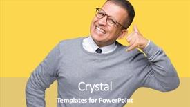  Presentation with bussines - Colorful theme enhanced with middle age bussines arab man backdrop and a  colored foreground