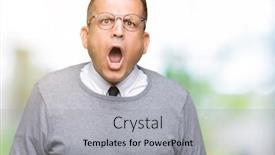  Presentation with bussines - PPT layouts consisting of middle age bussines arab man wearing glasses over isolated background in shock face looking skeptical and sarcastic surprised with open mouth background and a light gray colored foreground