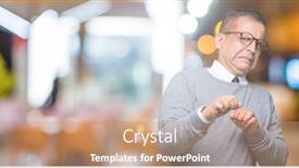  Presentation with bussines - Theme featuring middle-age-bussines-arab-man background and a coral colored foreground