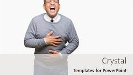  Presentation with bussines - Audience pleasing presentation consisting of middle-age-bussines-arab-man backdrop and a light gray colored foreground