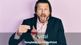  Presentation with perfume - Amazing slide deck having middle-age-caucasian-man-holding backdrop and a navy blue colored foreground