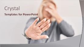  Presentation with woman sad - 