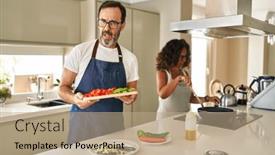  Presentation with mediterranean food - 