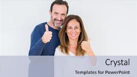  Presentation with loving hearts love heart candy - Cool new slide set with middle age couple in love backdrop and a light blue colored foreground