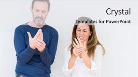  Presentation with inflammation - Cool new theme with middle age couple in love backdrop and a  colored foreground