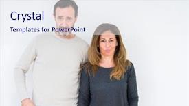  Presentation with love - Amazing PPT theme having depressed and worry for distress backdrop and a sky blue colored foreground