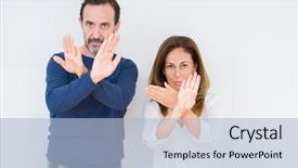  Presentation with loving hearts love heart candy - PPT theme with middle age couple in love background and a  colored foreground