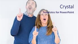  Presentation with loving hearts love heart candy - Beautiful presentation featuring middle age couple in love backdrop and a sky blue colored foreground