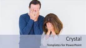  Presentation with love christ christian hands - Cool new slide set with middle age couple in love backdrop and a light blue colored foreground