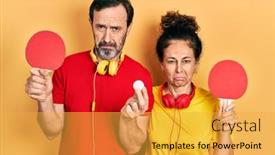  Presentation with woman crying - Beautiful slide deck featuring middle-age-couple-of-hispanic backdrop and a yellow colored foreground