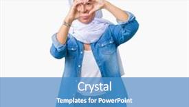  Presentation with shape heart - Slides enhanced with middle age eastern arab woman background and a  colored foreground