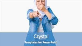  Presentation with middle eastern traditional dishes falafel - Slide deck having middle age eastern arab woman background and a teal colored foreground