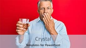  Presentation with whisky - PPT layouts having middle-age-grey-haired-man background and a light blue colored foreground