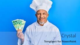  Presentation with israel - PPT theme having middle-age-grey-haired-man background and a light blue colored foreground