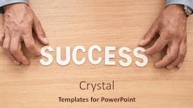  Presentation with success business - Presentation theme enhanced with middle-age-grey-haired-man background and a lemonade colored foreground