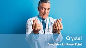  Presentation with payment - Beautiful PPT layouts featuring middle-age-handsome-grey-haired backdrop and a teal colored foreground