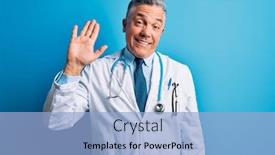  Presentation with welcome back friend - Amazing presentation design having middle-age-handsome-grey-haired backdrop and a light blue colored foreground