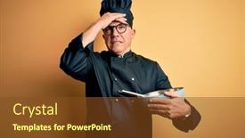  Presentation with shame - Cool new PPT theme with middle-age-handsome-grey-haired backdrop and a tawny brown colored foreground