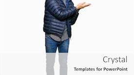  Presentation with right middle lobe - Beautiful theme featuring middle-age-handsome-man-wearing backdrop and a white colored foreground