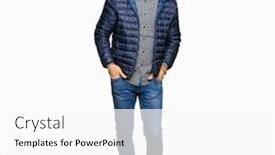  Presentation with winter - Amazing presentation theme having middle-age-handsome-man-wearing backdrop and a white colored foreground