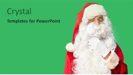  Presentation with sore throat - Beautiful theme featuring middle age handsome man wearing santa claus costume and beard standing touching painful neck sore throat for flu clod and infection backdrop and a ocean colored foreground