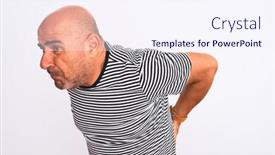  Presentation with navy - PPT layouts consisting of middle-age-handsome-man-wearing background and a sky blue colored foreground