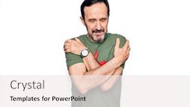  Presentation with self love - Beautiful presentation theme featuring middle-age-handsome-man-wearing backdrop and a white colored foreground