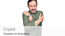  Presentation with self love - PPT theme consisting of middle-age-handsome-man-wearing background and a white colored foreground