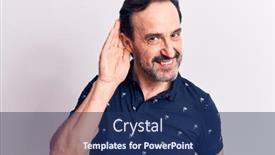  Presentation with polo - PPT layouts with middle-age-handsome-man-wearing background and a ocean colored foreground