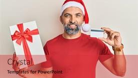  Presentation with credit card - Cool new theme with middle-age-handsome-man-wearing backdrop and a red colored foreground