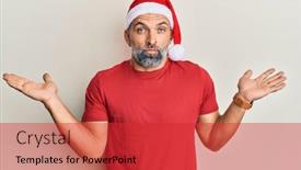  Presentation with summer christmas - PPT layouts with middle-age-handsome-man-wearing background and a red colored foreground