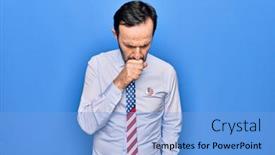  Presentation with patriotic - Amazing presentation having middle-age-handsome-patriotic-businessman backdrop and a light blue colored foreground