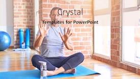  Presentation with forbidden - Cool new presentation with middle-age-handsome-sportman-sitting backdrop and a lemonade colored foreground